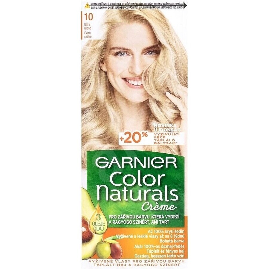 Garnier Color Naturals permanente Haarfarbe 10 Ultra Blonde 1×1 Stück, Haarfarbe