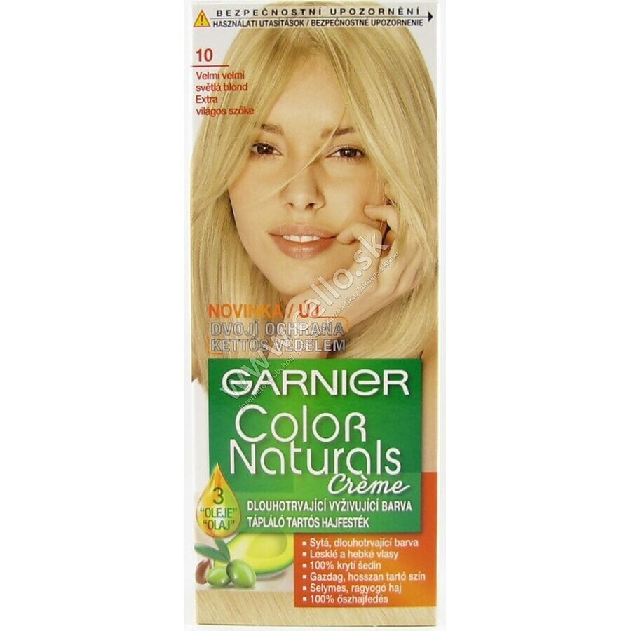 Garnier Color Naturals permanente Haarfarbe 10 Ultra Blonde 1×1 Stück, Haarfarbe