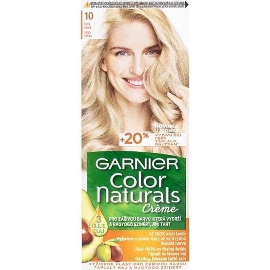 Garnier Color Naturals permanente Haarfarbe 10 Ultra Blonde 1×1 Stück, Haarfarbe