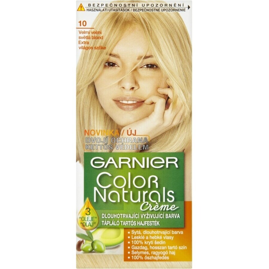 Garnier Color Naturals permanente Haarfarbe 10 Ultra Blonde 1×1 Stück, Haarfarbe