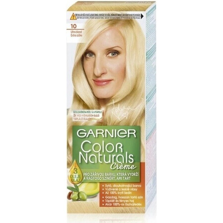 Garnier Color Naturals permanente Haarfarbe 10 Ultra Blonde 1×1 Stück, Haarfarbe