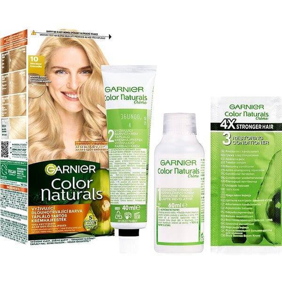 Garnier Color Naturals permanente Haarfarbe 10 Ultra Blonde 1×1 Stück, Haarfarbe