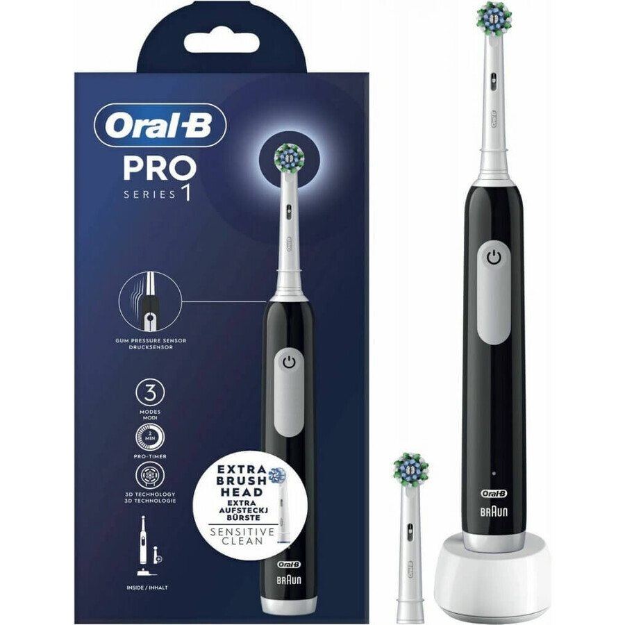 Elektrische Zahnbürste Oral-B EK Pro Series 1 Schwarz 1×1