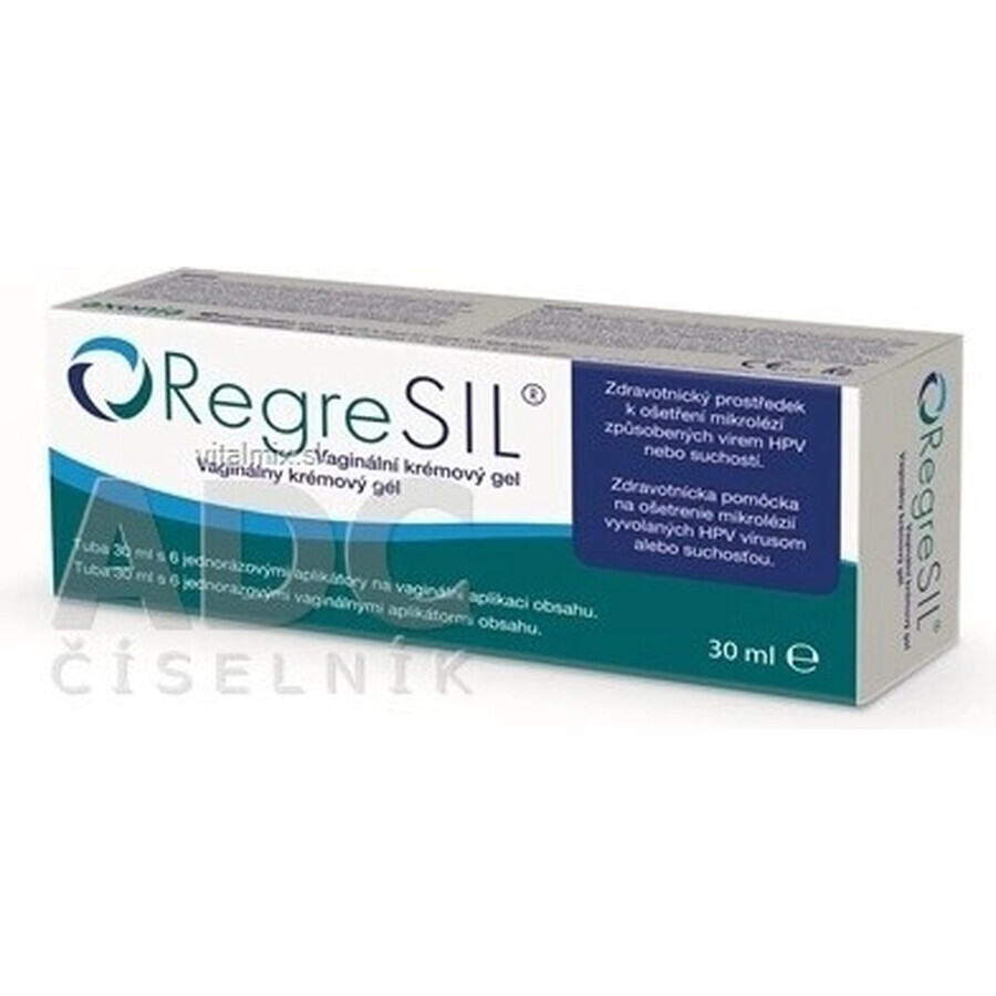 Set RegreSIL 1×1, crema gel vaginale 30 ml + 6 applicatori