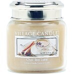 Village Candle Vela Perfumada en Botella - Chai Tea Latte - Té con leche y canela, grande 1×1 ud.