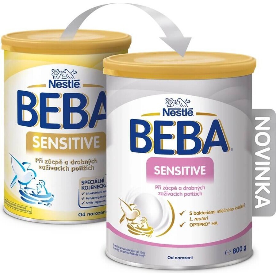 BEBA EXPERTpro SENSITIVE; formulă specială pentru sugari pentru constipație (de la naștere) 1×800 g, formulă specială pentru sugari pentru constipație