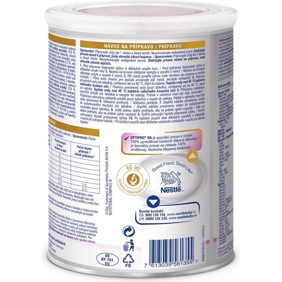 BEBA EXPERTpro SENSITIVE; formulă specială pentru sugari pentru constipație (de la naștere) 1×800 g, formulă specială pentru sugari pentru constipație