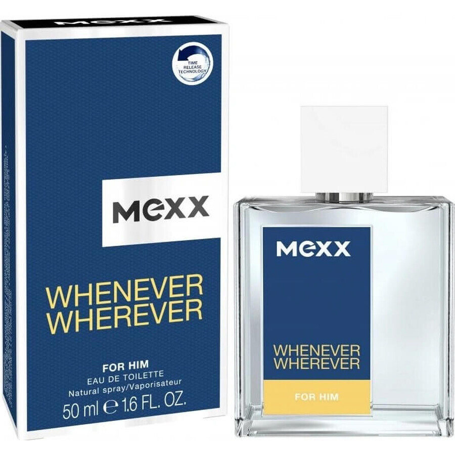 Mexx Whenever Whenever Wherever Men Edt 50ml 1×50 ml, Eau de Toilette