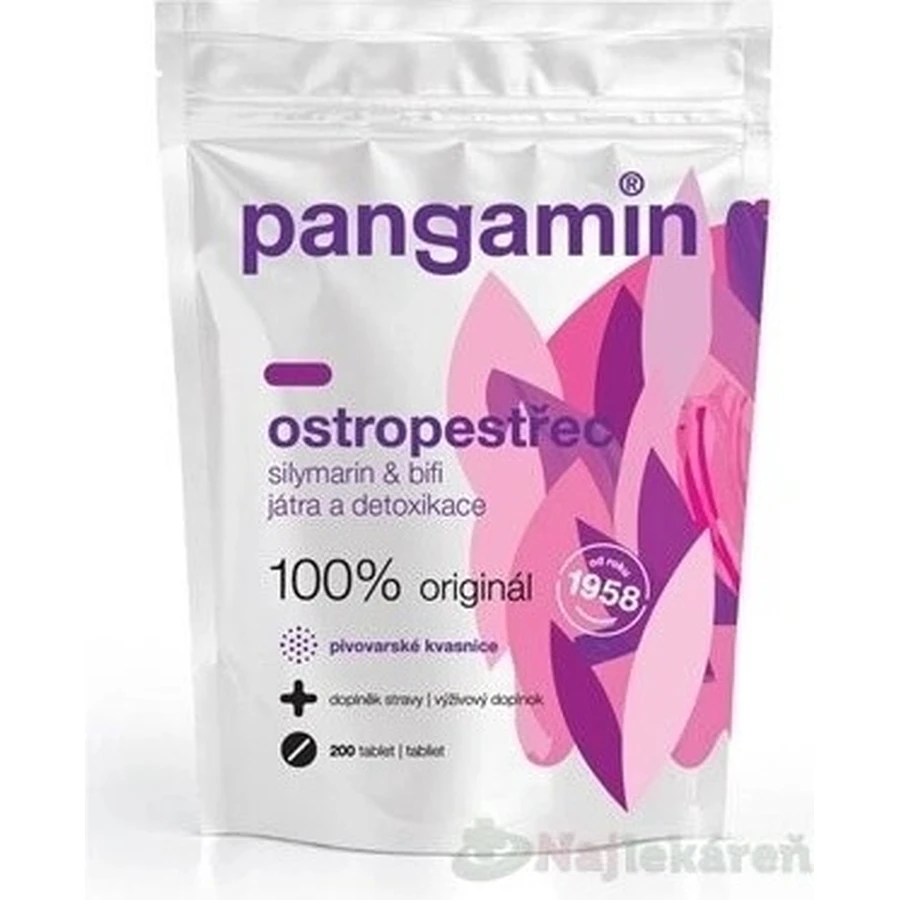 PANGAMIN OSTROPESTREC 1x200 tbl, supliment alimentar