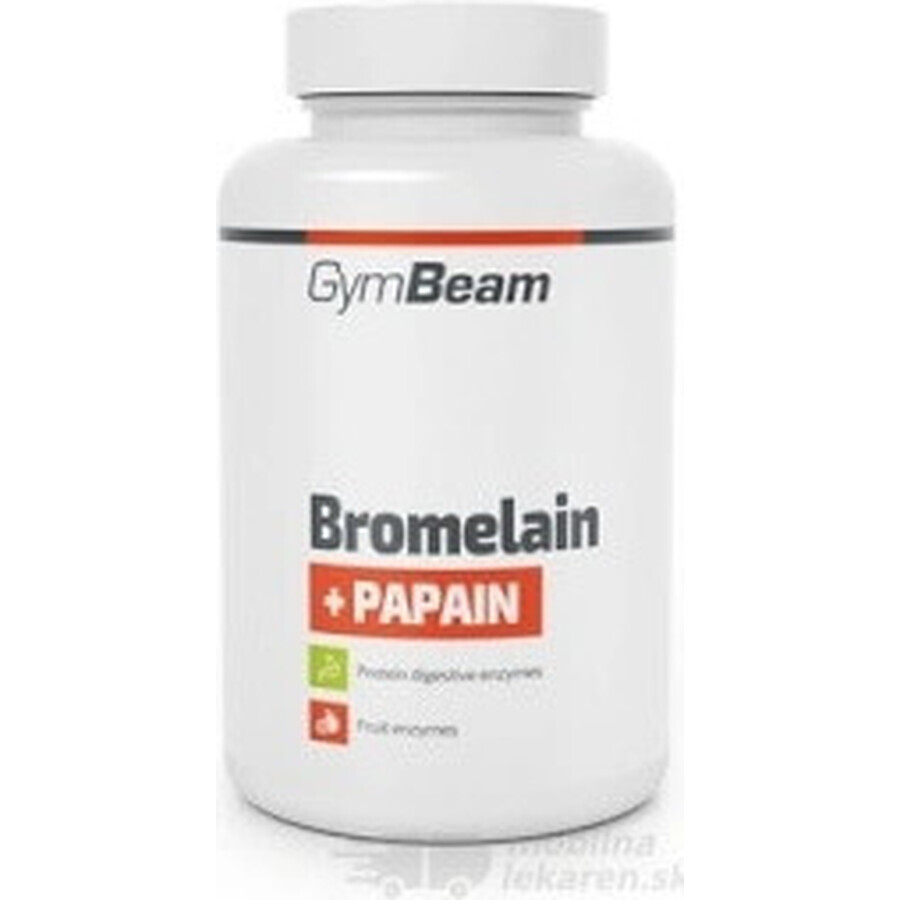 GYMBEAM Bromelain Papain 1×90 cps, Nahrungsergänzungsmittel