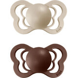 BIBS Couture natural rubber orthodontic pacifier vanilla/mocha 1×2 - size 1