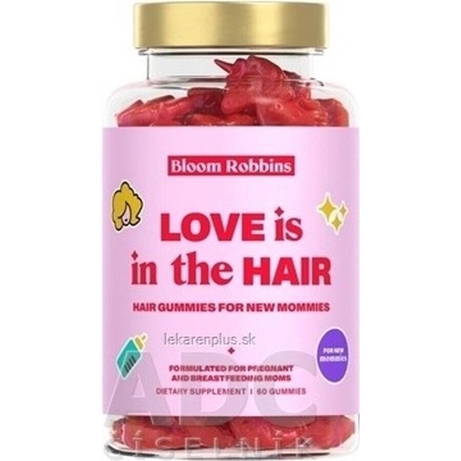 LOVE is in the HAIR - Haargummi für frischgebackene Mütter 1×60 Stück, Nahrungsergänzungsmittel für Mütter