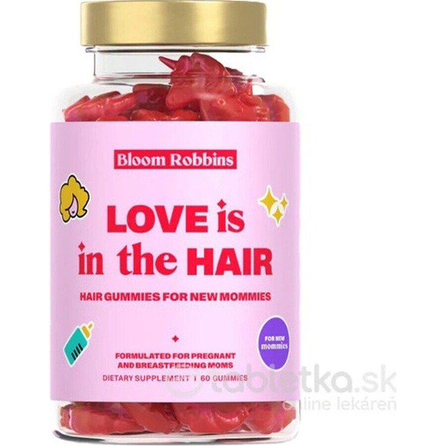 LOVE is in the HAIR - Haargummi für frischgebackene Mütter 1×60 Stück, Nahrungsergänzungsmittel für Mütter