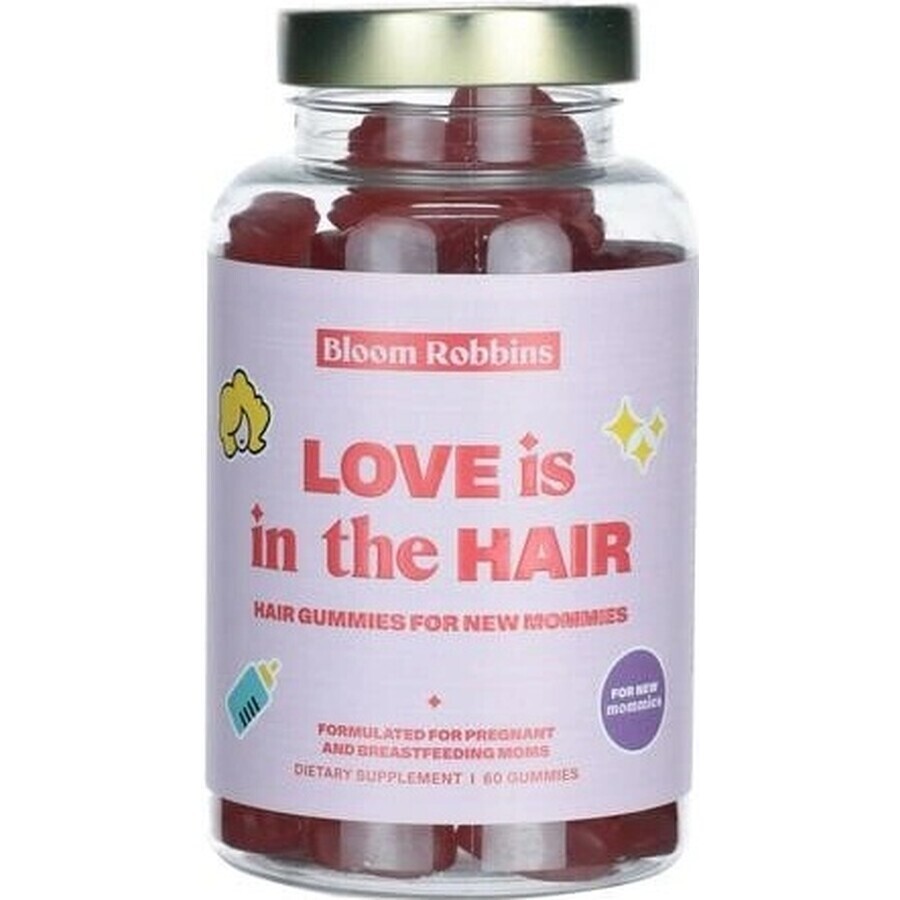 LOVE is in the HAIR - Haargummi für frischgebackene Mütter 1×60 Stück, Nahrungsergänzungsmittel für Mütter