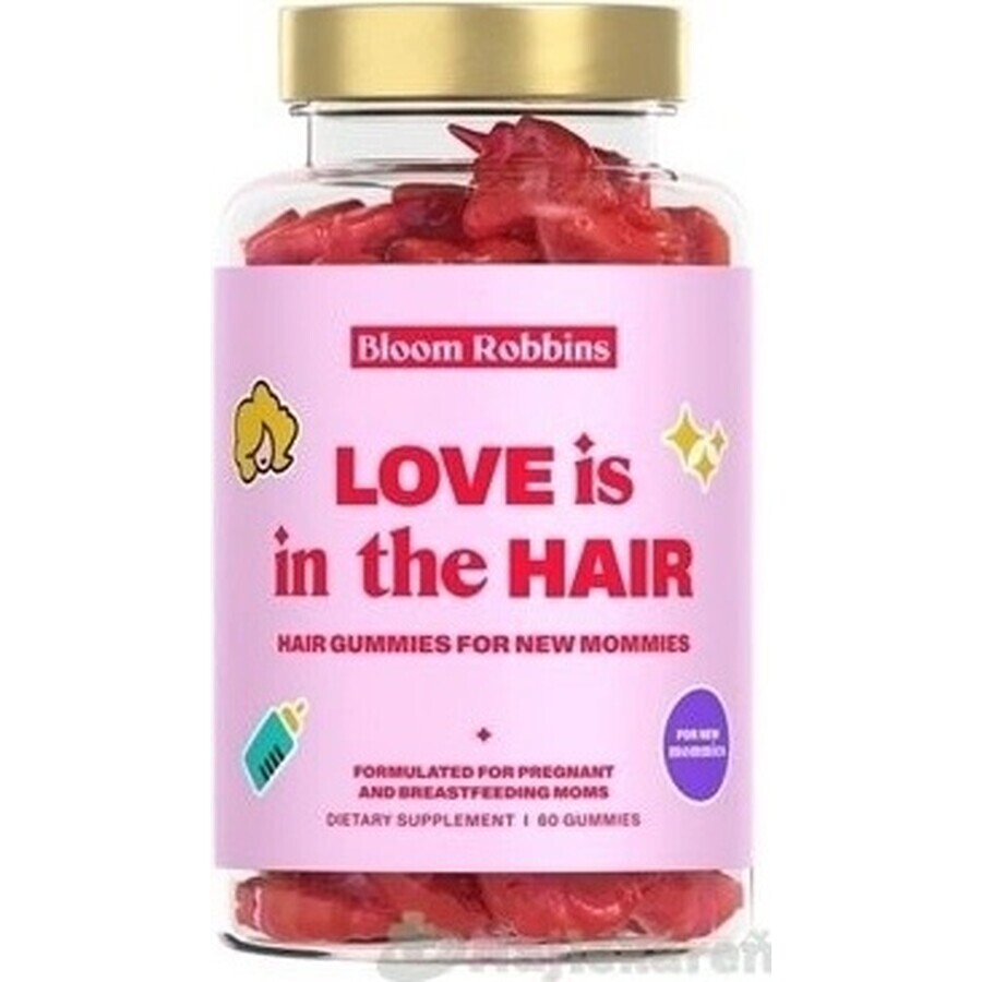 LOVE is in the HAIR - Haargummi für frischgebackene Mütter 1×60 Stück, Nahrungsergänzungsmittel für Mütter