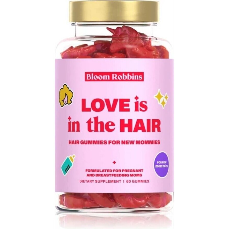 LOVE is in the HAIR - Haargummi für frischgebackene Mütter 1×60 Stück, Nahrungsergänzungsmittel für Mütter