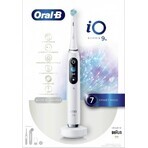 Oral B EK iO Series 9 Weiß alabaster + Zahnbürstenhalter + Reiseetui 1×1 Set, elektronische Zahnbürste