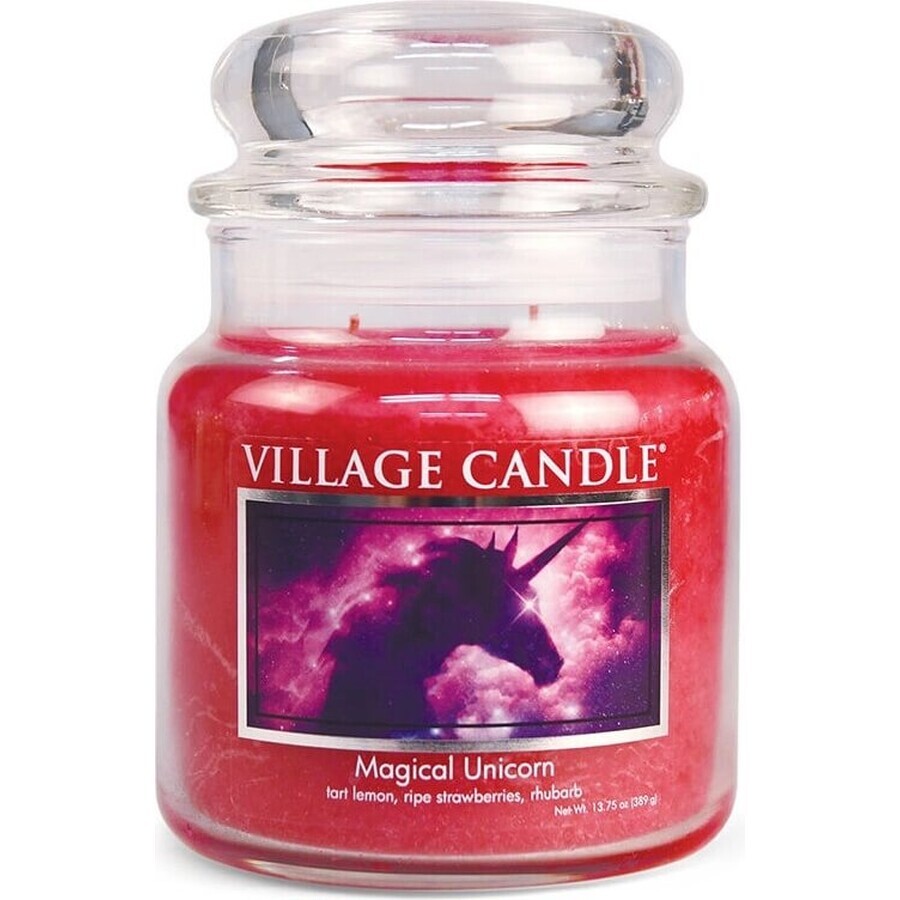 Village Candle Bougie parfumée en verre - Magical Unicorn, medium 1×1 pc, bougie parfumée