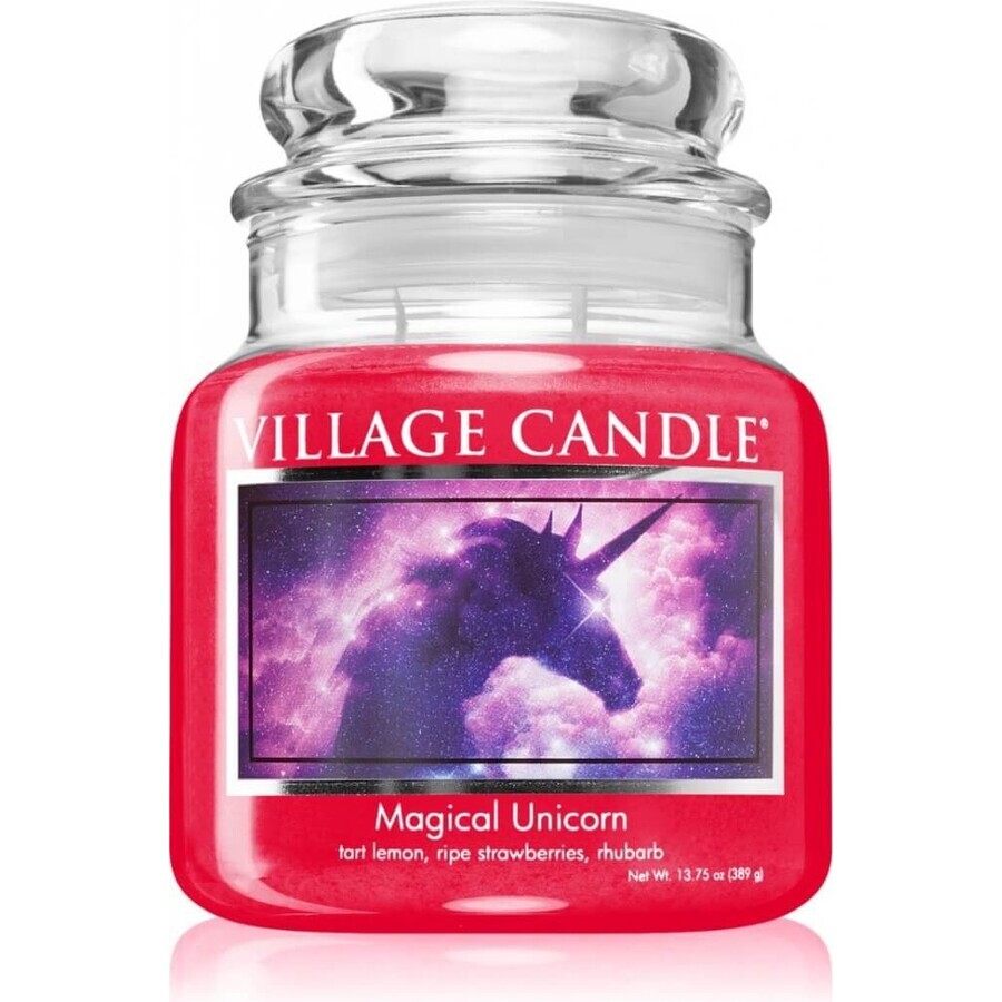 Village Candle Bougie parfumée en verre - Magical Unicorn, medium 1×1 pc, bougie parfumée