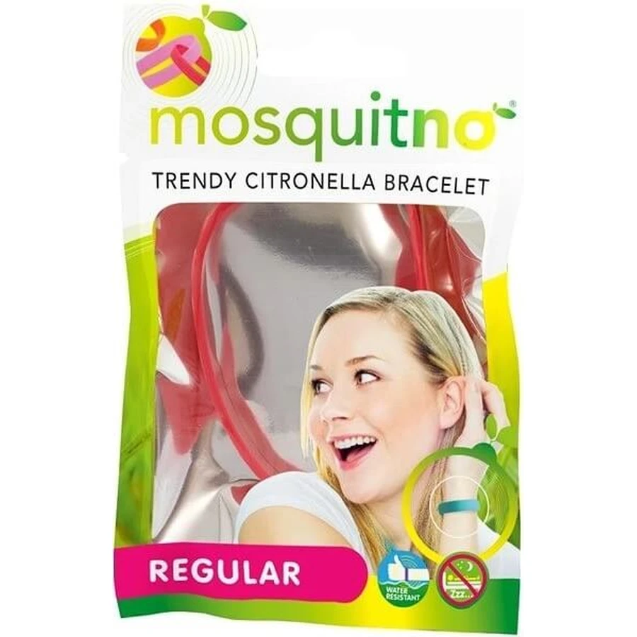 MosquitNo Brățară cu eliberare regulată a mirosului de citronella 1×1 buc, brățară pentru țânțari