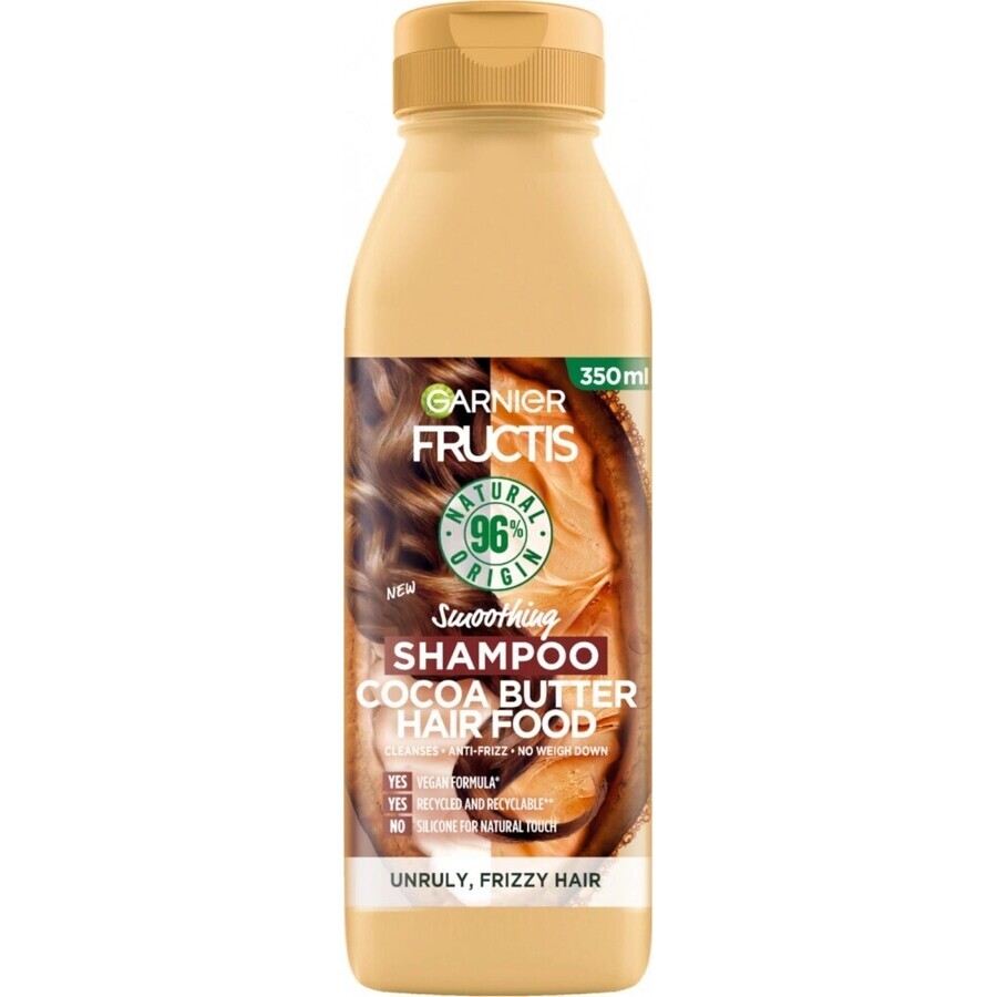 Garnier Fructis Fructis Hair Food Kakaobutter Glättendes Shampoo 1×350 ml, Shampoo