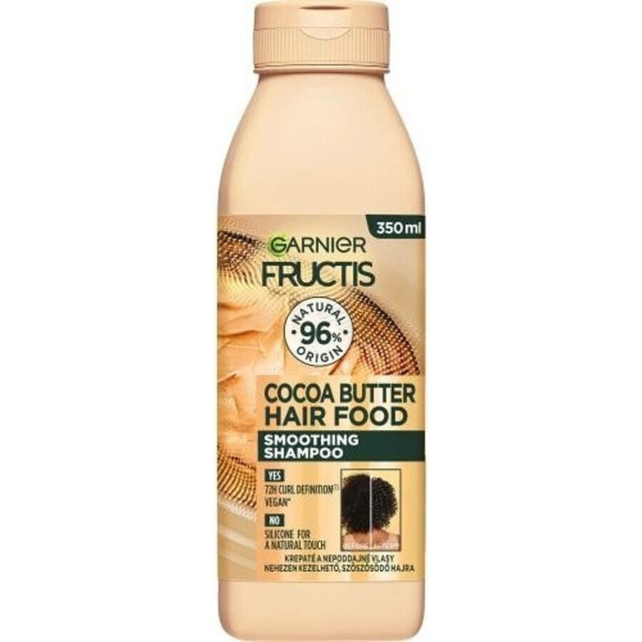 Garnier Fructis Fructis Hair Food Kakaobutter Glättendes Shampoo 1×350 ml, Shampoo