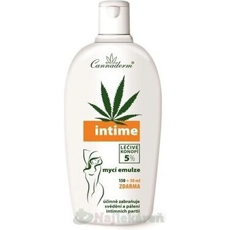 Cannaderm Intime emulsione lavante 1×200 ml, emulsione per l'igiene intima