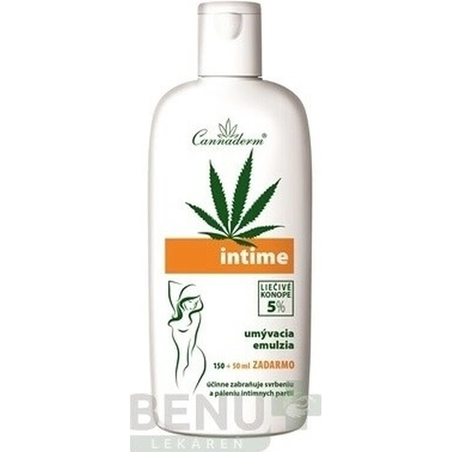 Cannaderm Intime emulsione lavante 1×200 ml, emulsione per l'igiene intima