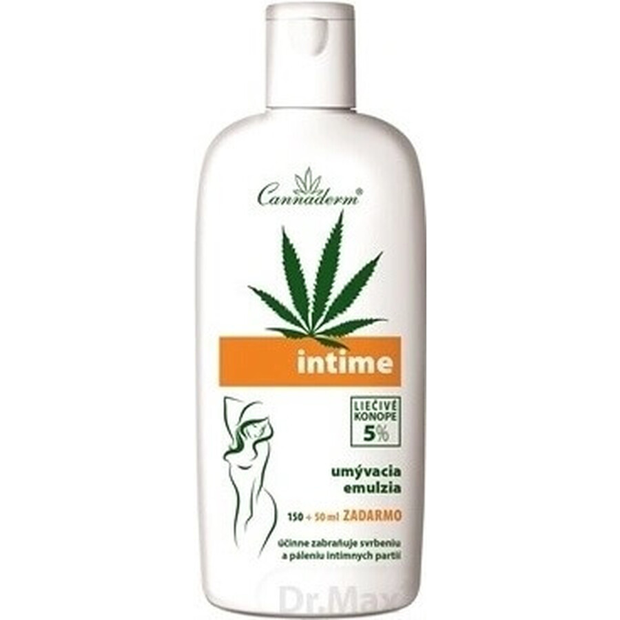 Cannaderm Intime emulsione lavante 1×200 ml, emulsione per l'igiene intima