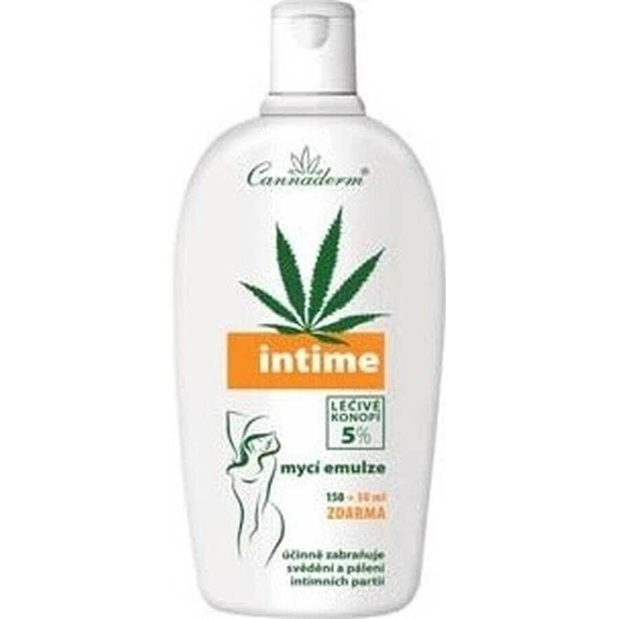 Cannaderm Intime emulsione lavante 1×200 ml, emulsione per l'igiene intima