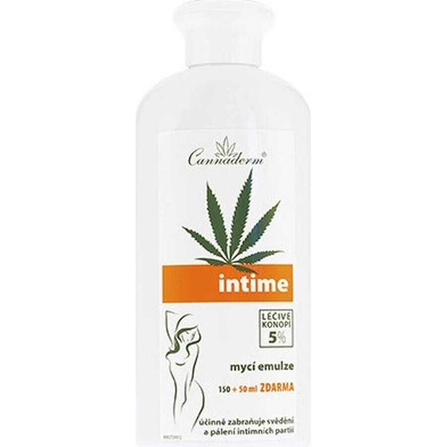 Cannaderm Intime emulsione lavante 1×200 ml, emulsione per l'igiene intima