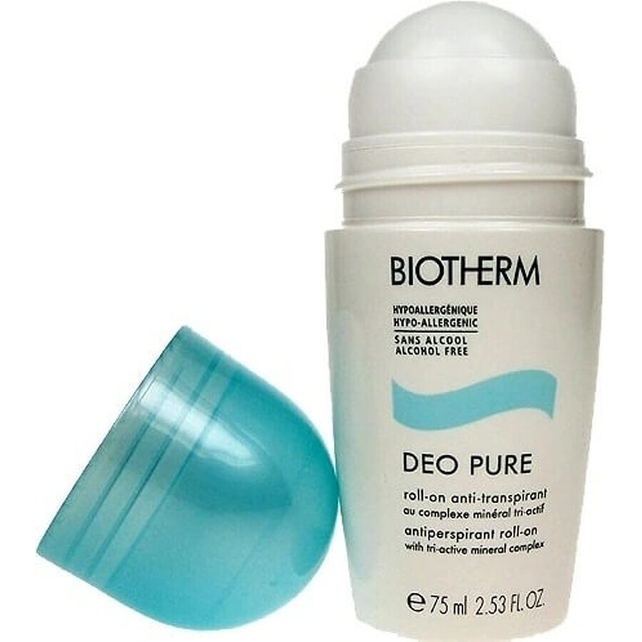 Biotherm Deo Pure Alkoholfreies Antitranspirant Deo Pure 1×75 ml, Antitranspirant-Perlen