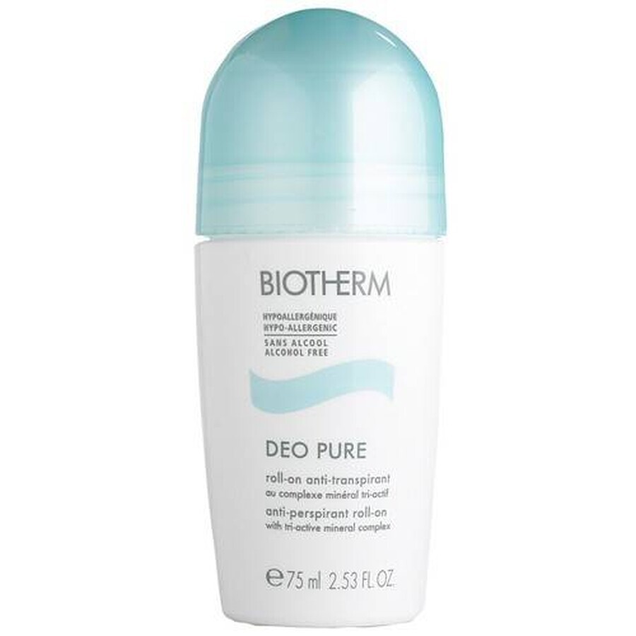 Biotherm Deo Pure Alkoholfreies Antitranspirant Deo Pure 1×75 ml, Antitranspirant-Perlen