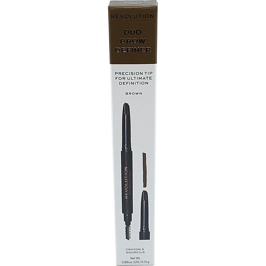 Revolution Duo Brown Eyebrow Pencil 1×1 pc