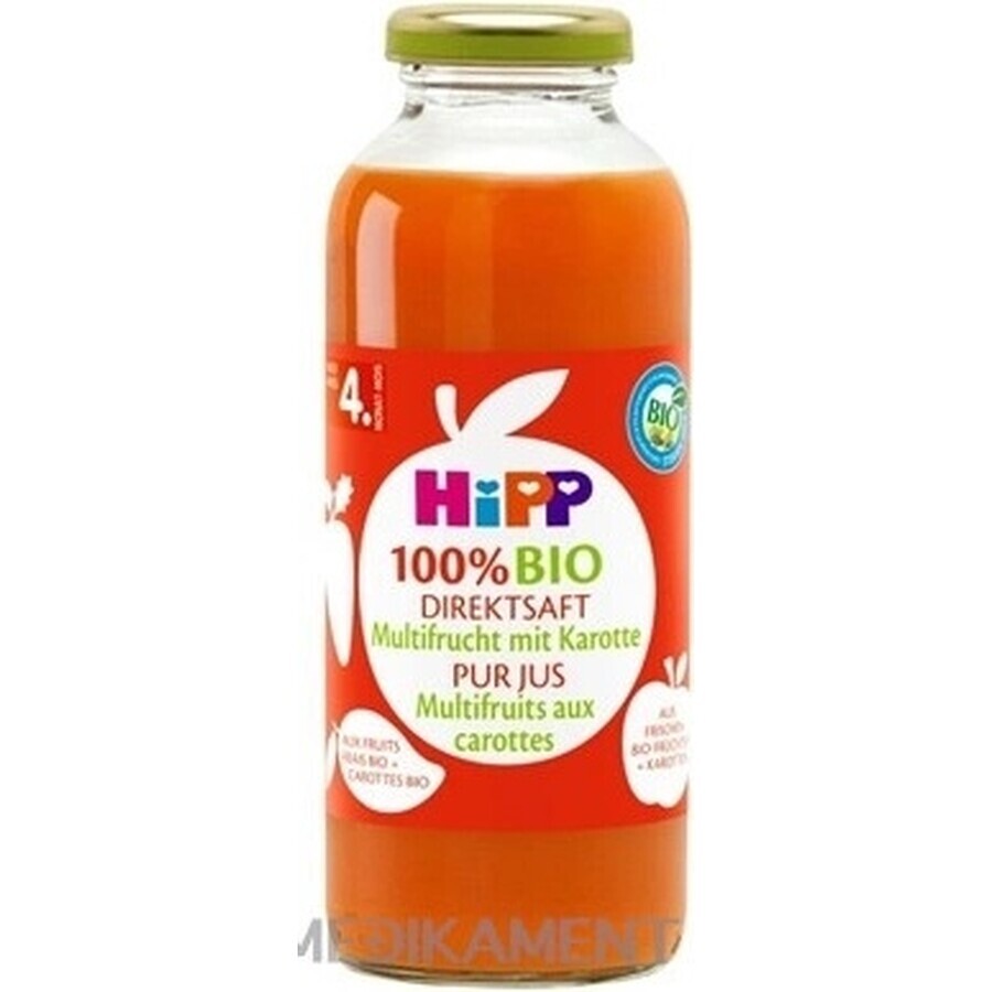 HiPP 100% Organic fruit juice with carrot 1×330 ml, fruit juice