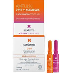 sesderma FLASH FLASH EFEKT ACGLICOLIC + C-VIT serum 1×2x1,5 ml, high glycolic acid serum