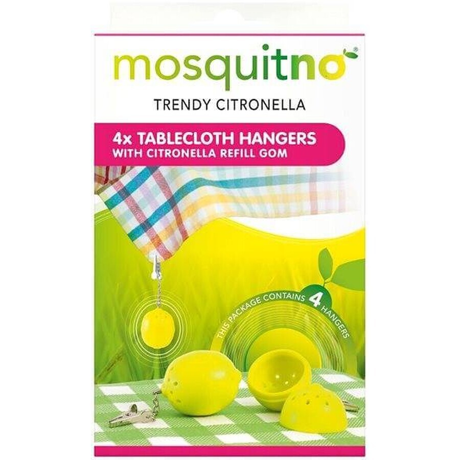 MosquitNo Citronnelle parfumée MosquitNo Citronnelle parfumée Poids de nappe 1×4 pcs, poids répulsifs