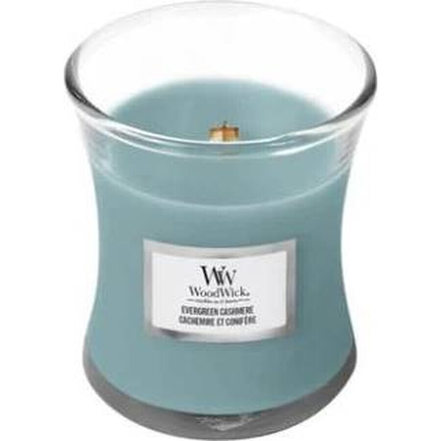 WoodWick Small Evergreen Cashmere 1×85 g, lumânare parfumată