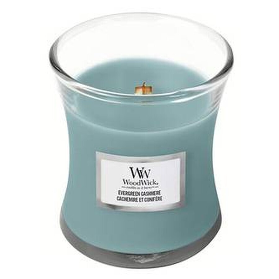 WoodWick Small Evergreen Cashmere 1×85 g, lumânare parfumată