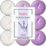 BOLSIUS Sensilight LAVENDER tea lights Sensilight LAVENDER 1×9 pcs, tricolor