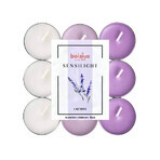 BOLSIUS Sensilight LAVENDER tea lights Sensilight LAVENDER 1×9 pcs, tricolor