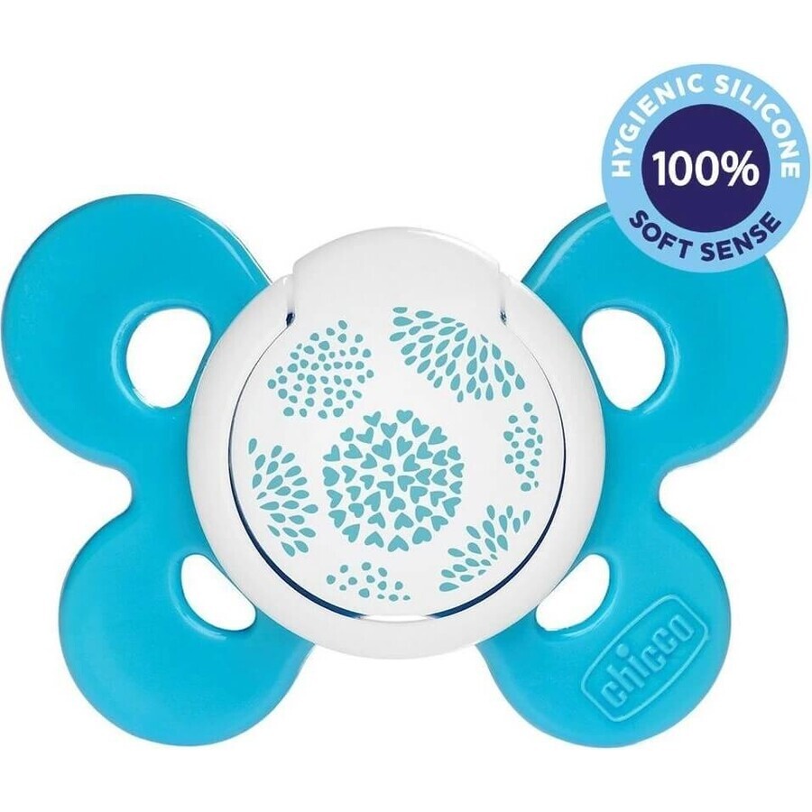 CHICCO Physio Comfort Silikon Schnuller Junge - Dots 1 Stück, 6-16 m 1×1 Stück, Junge - Dots, 6-16 m