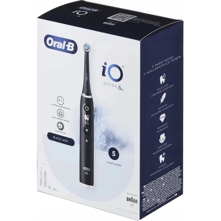 Oral B Oral B iO Series 6 Negro 1×1 Cepillo de dientes eléctrico, cepillo de dientes eléctrico
