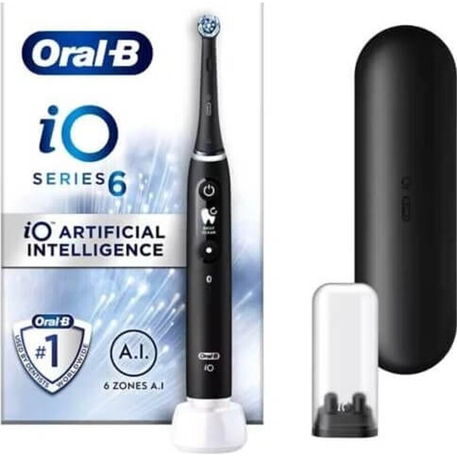 Oral B Oral B iO Series 6 Black 1×1 Electric Toothbrush, brosse à dents électrique