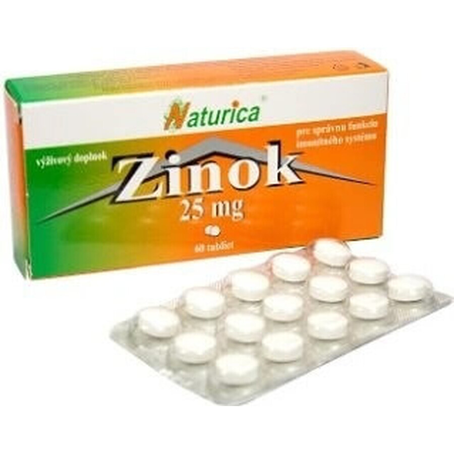 Naturica ZINOC 25 mg 1×60 tbl