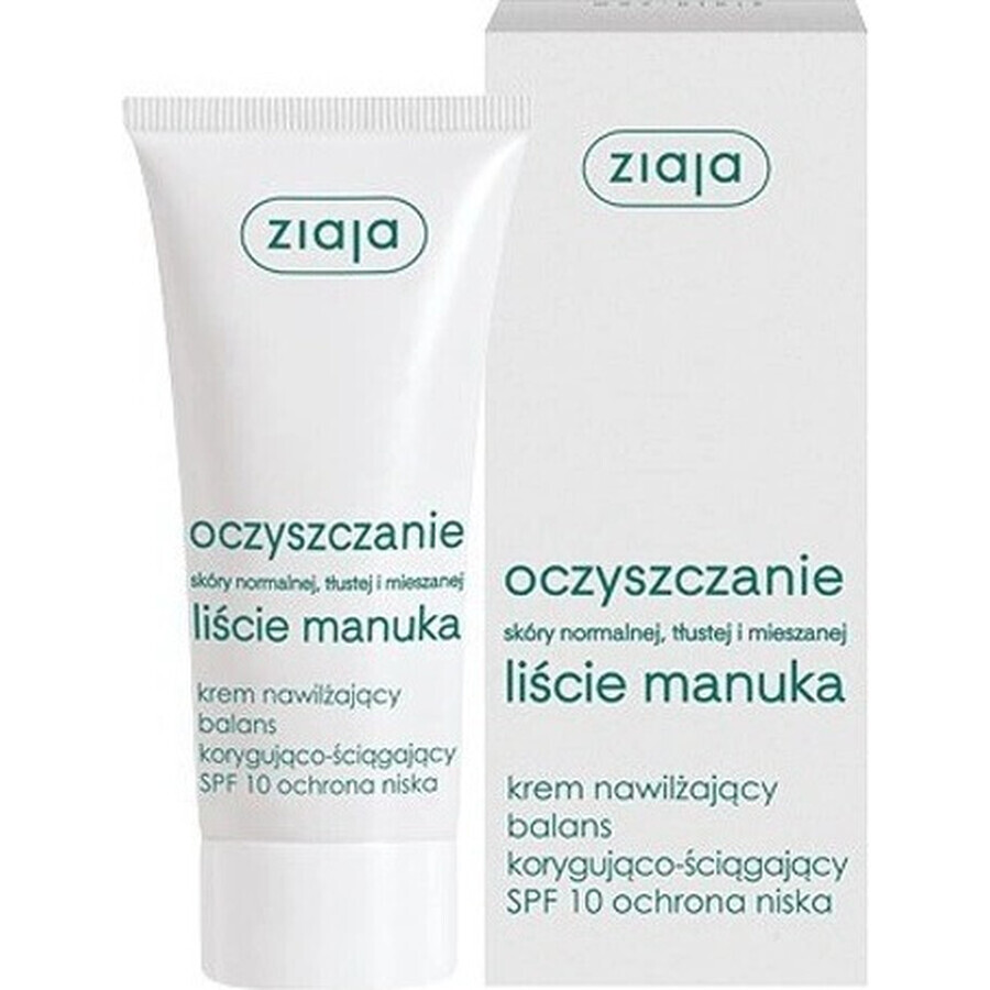 Ziaja Manuka - crema de día normalizante para pieles grasas y mixtas 12+ 1×50 ml, crema de día