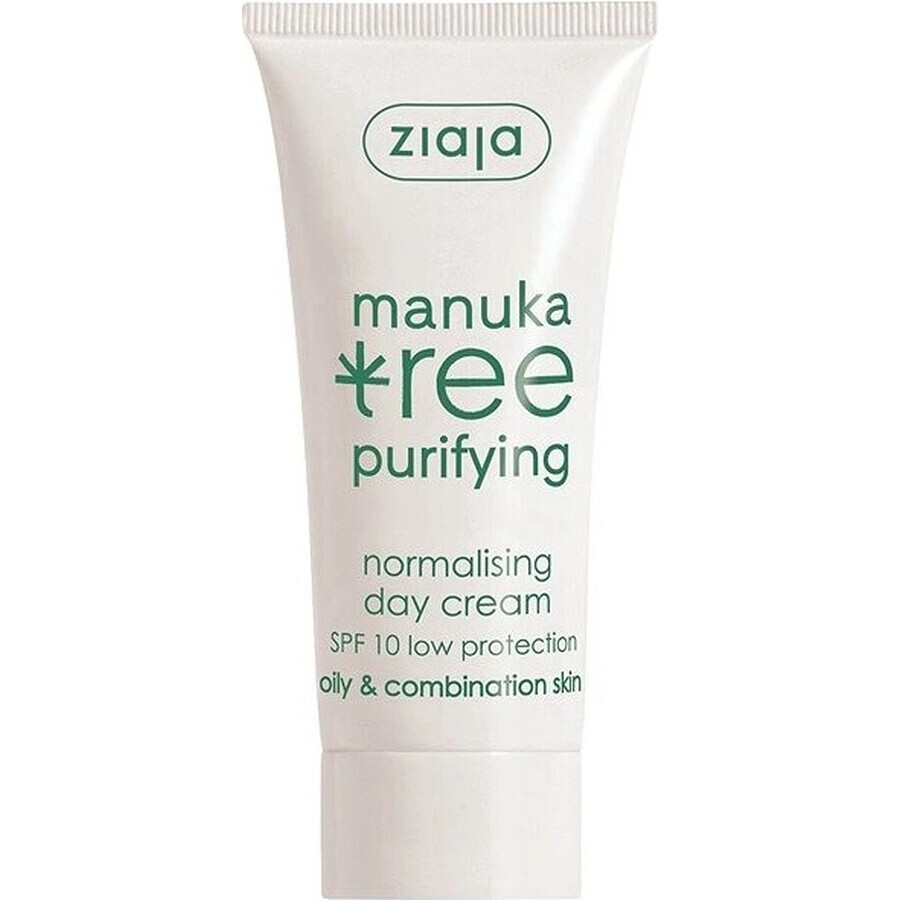 Ziaja Manuka - crema de día normalizante para pieles grasas y mixtas 12+ 1×50 ml, crema de día