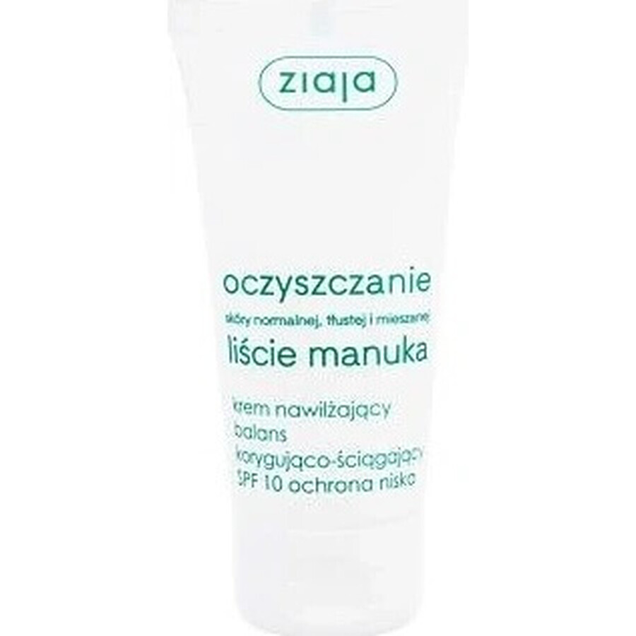 Ziaja Manuka - crema de día normalizante para pieles grasas y mixtas 12+ 1×50 ml, crema de día