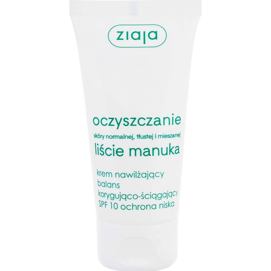 Ziaja Manuka - crema de día normalizante para pieles grasas y mixtas 12+ 1×50 ml, crema de día