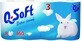 Q SOFT White 3-lagiges Toilettenpapier wei&#223; 1&#215;8 St&#252;ck, 160 St&#252;ck